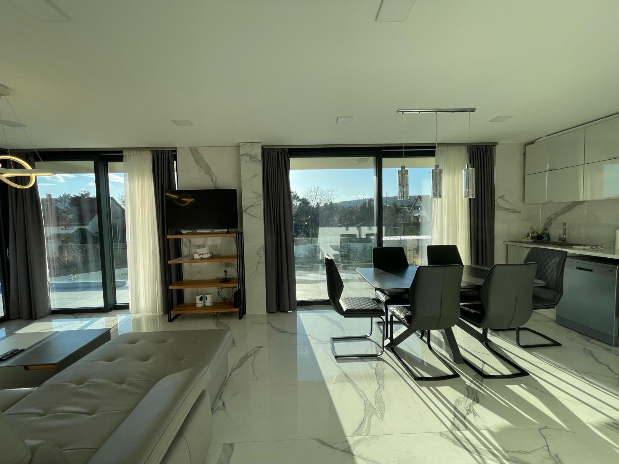 Luxury Apartments In Balatonalmadi, Almadi Lux Apartman II - Crystal White Buitenkant foto